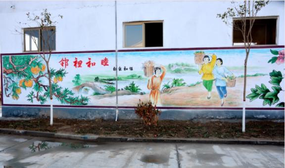 萧县乡镇文化墙 乡风文明焕发新活力